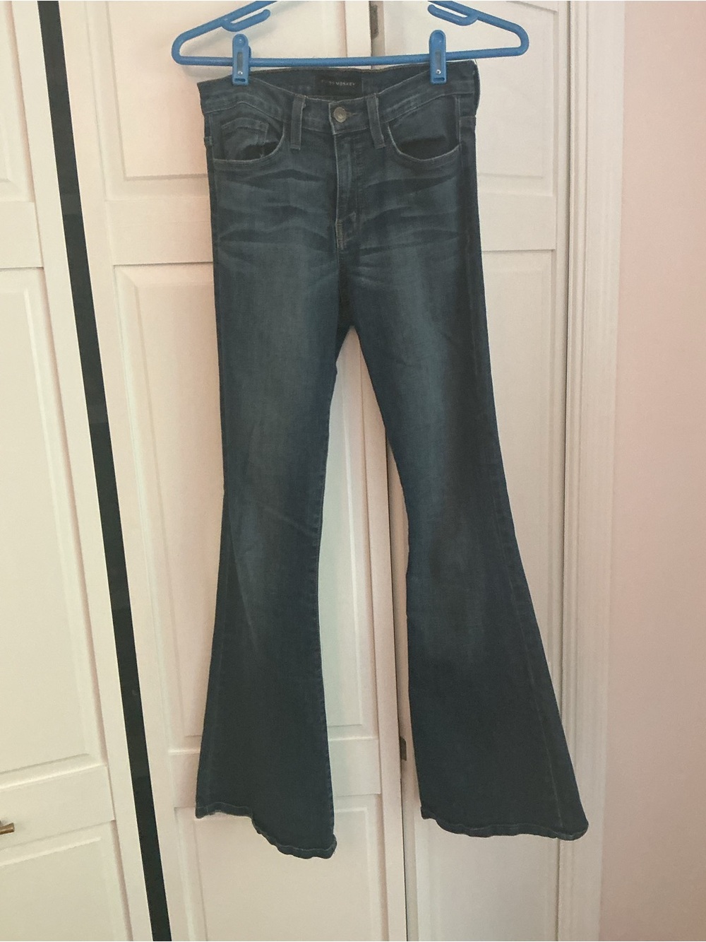 Flying Monkey Dark Wash Flare Jeans - Dark Blue